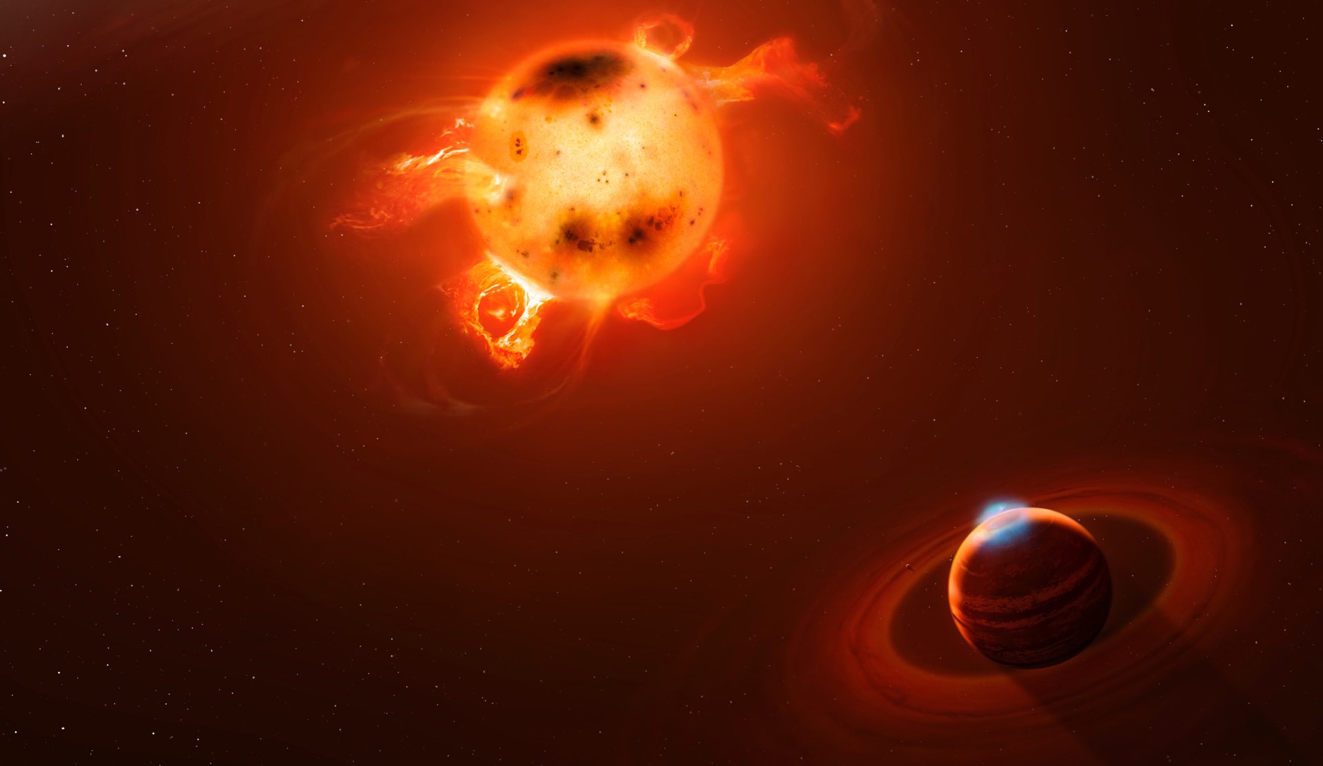 Горячий юпитер. V830 Tauri b. Горячий Юпитер экзопланета. «Горячий Юпитер» Wasp-18b. Wasp-121b.