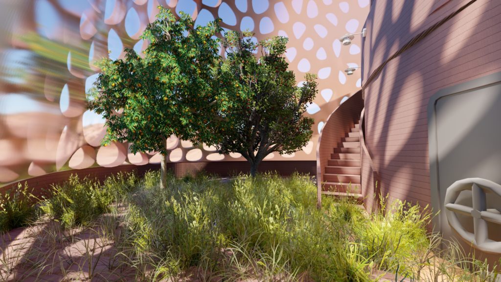 first houses on Mars