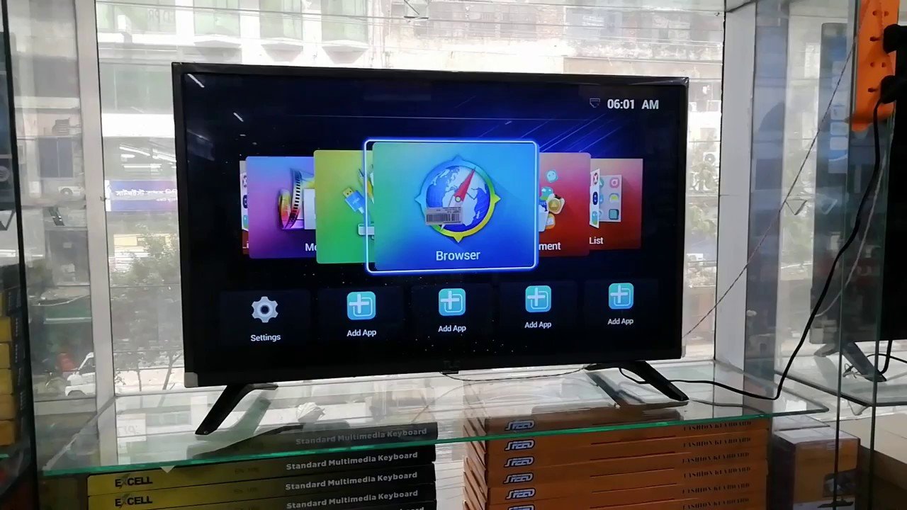 A TCL TV display