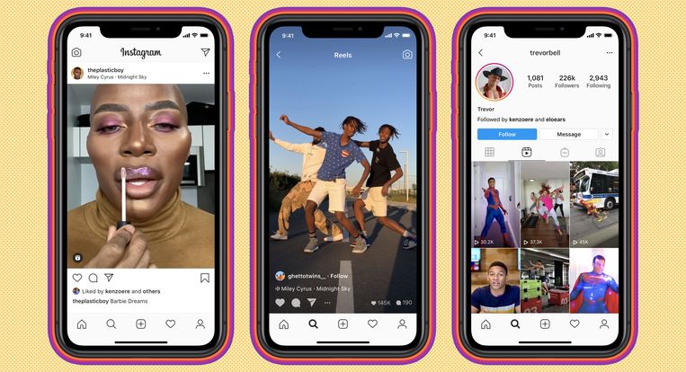 Instagram ha lanciato Reels, la sua propria piattaforma di condivisione di video, molto simile a TikTok.