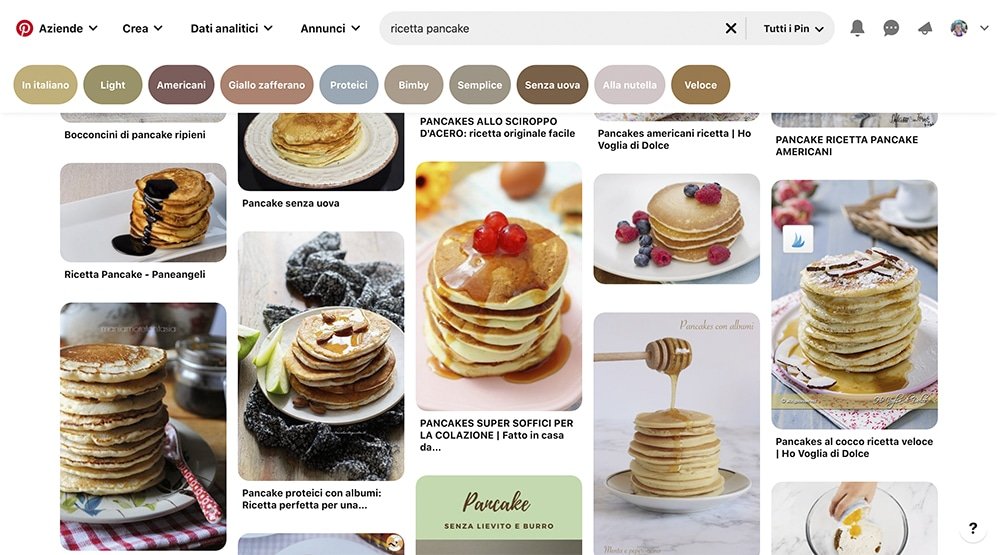 pinterest bacheca dolci