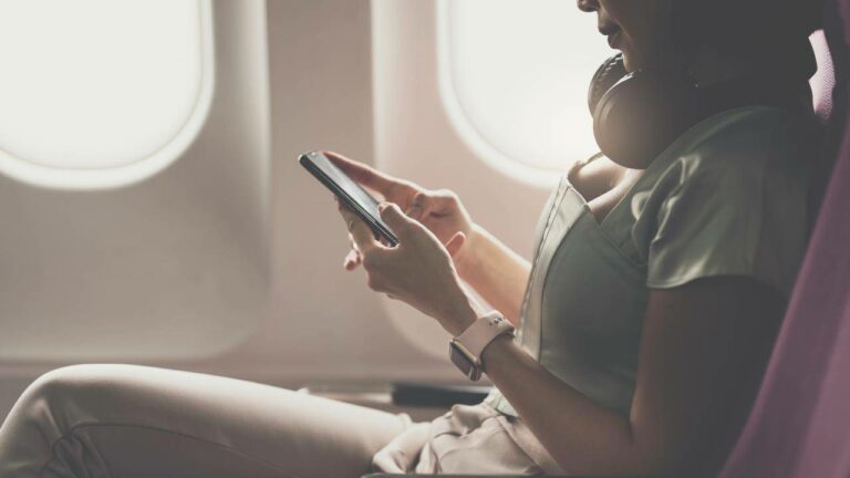 Smartphone in aereo