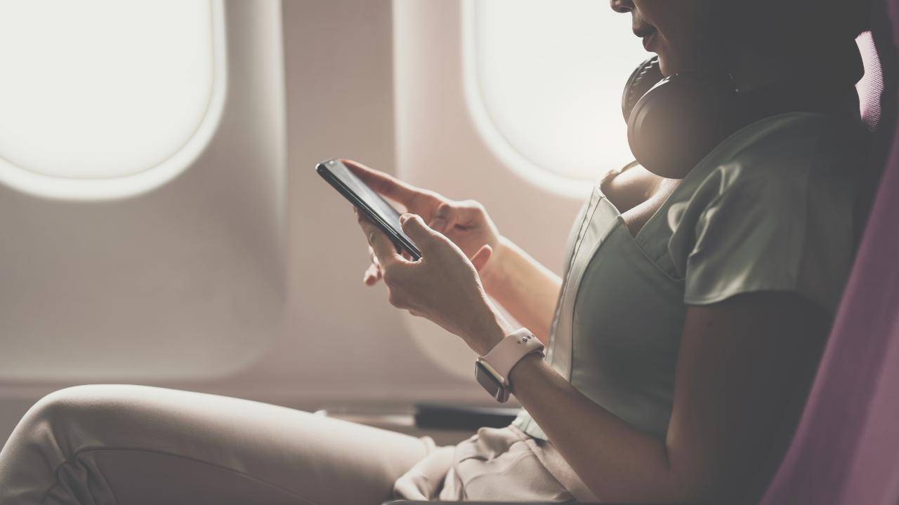 Smartphone in aereo