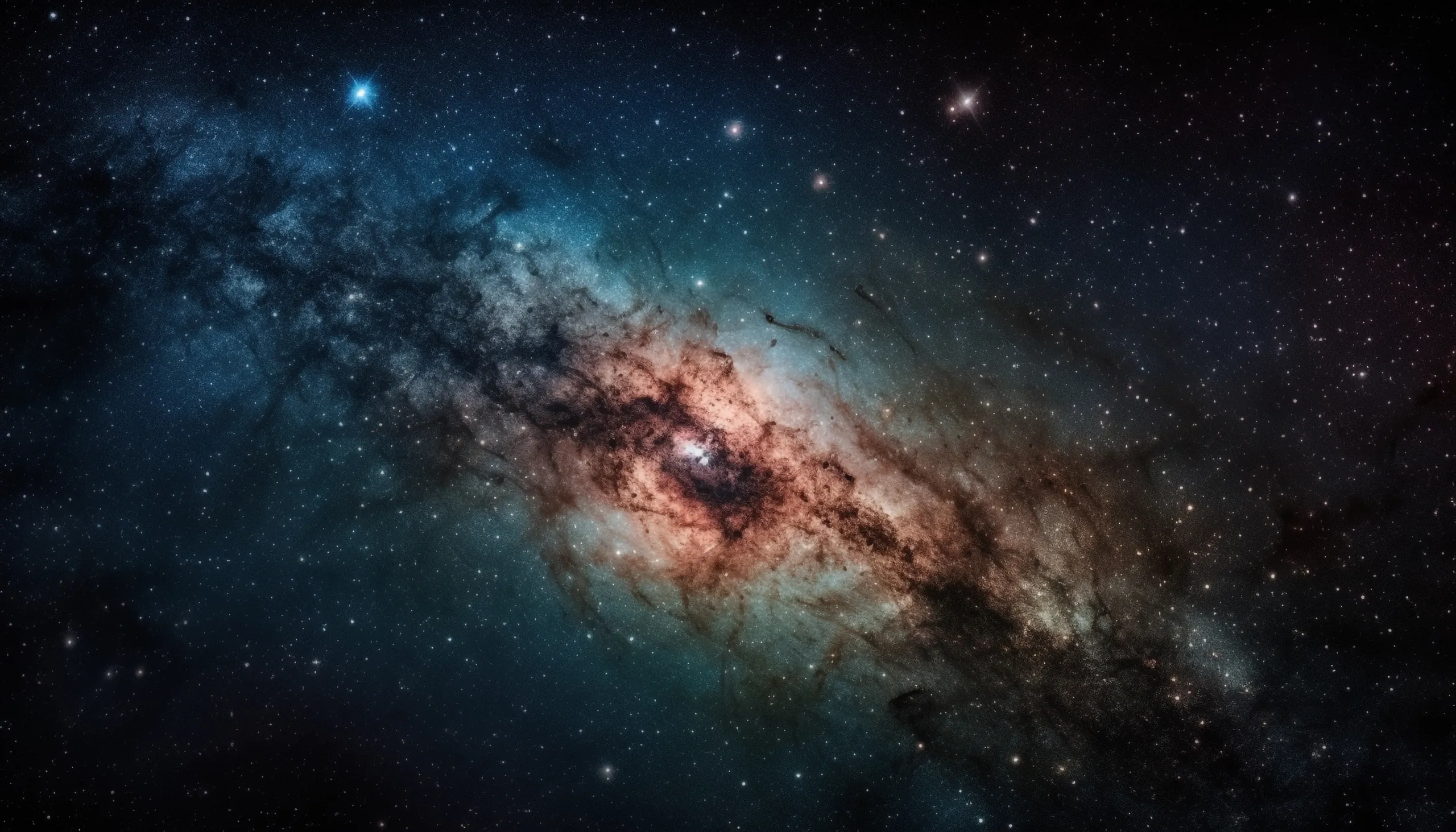 galassia deformata via lattea e materia oscura