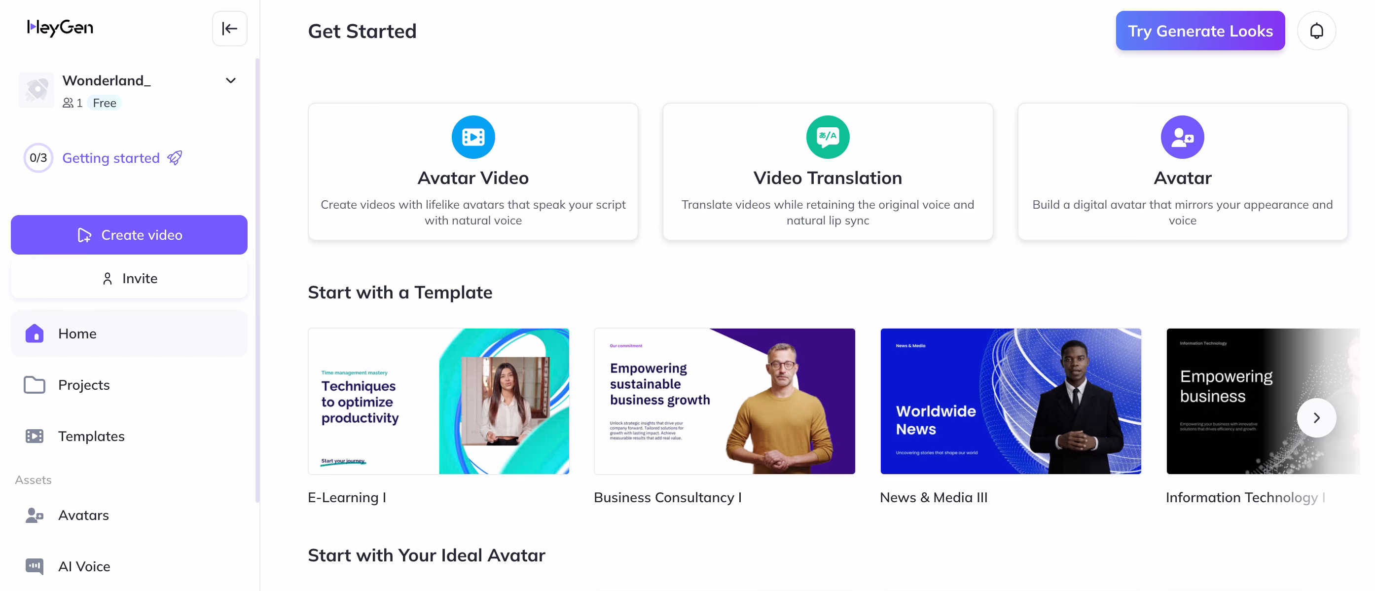 heygen per video podcast con le ai