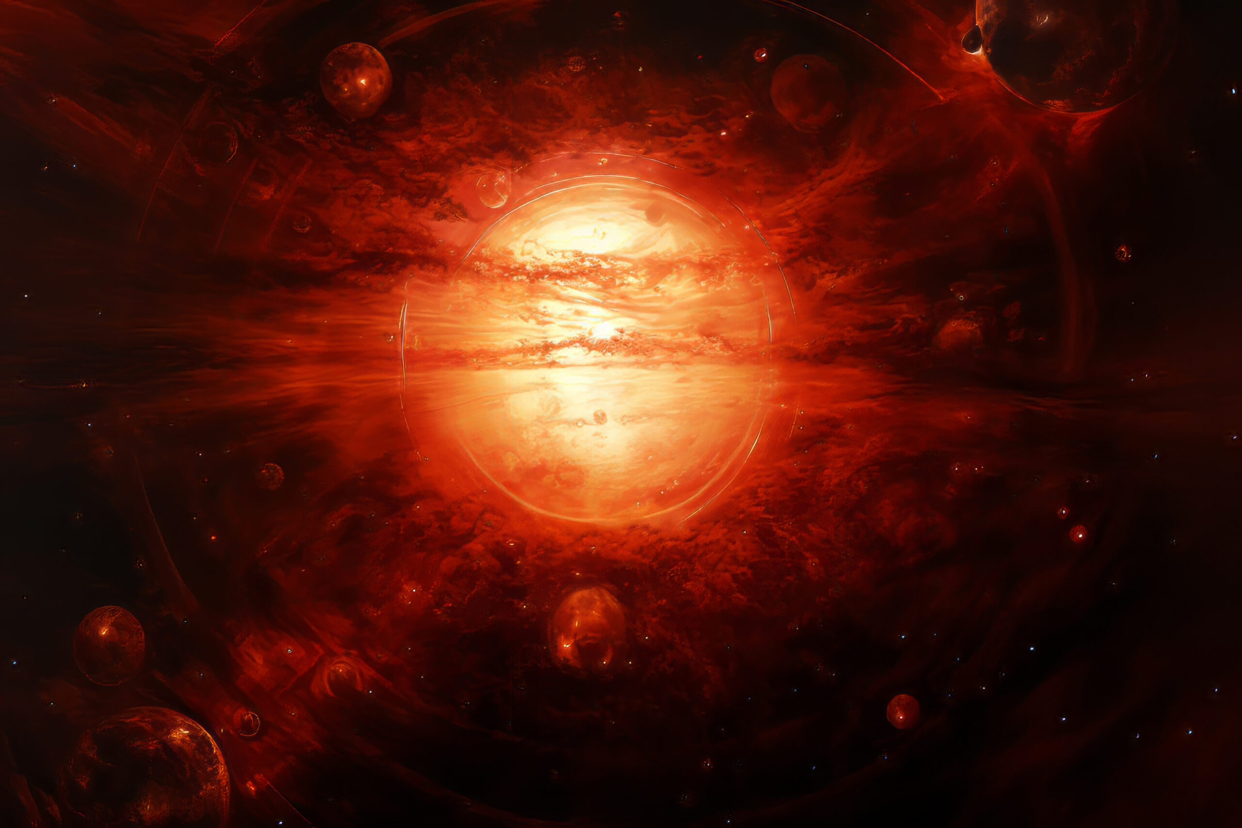 brillamento solare scattato dallo spazio